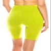 ALWAYS Women's High Waist Biker Shorts - Buttery Soft Workout Running Yoga Pants Neon Lime One Size view 2