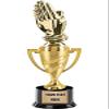 Religion Trophy, 11" Gold Cup Praying Hands Trophies with Custom Engraving, 5 Pack Prime view 1