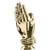Religion Trophy, 11" Gold Cup Praying Hands Trophies with Custom Engraving, 5 Pack Prime view 2