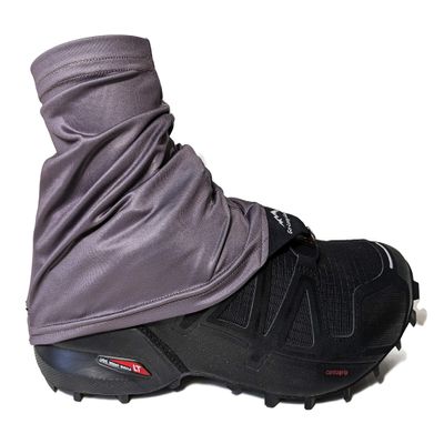 Wapiti Designs Go-Long Gaiters Trail Running Shoe Gaiters for Running, Hiking, or Long Distance Backpacking (Grey, S/M)