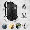 Jueachy Tactical Backpack for Men Hiking Day Pack Molle Military Rucksack Waterproof 30L EDC Bag with USA Flag Patch Black view 2