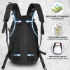 Jueachy Tactical Backpack for Men Hiking Day Pack Molle Military Rucksack Waterproof 30L EDC Bag with USA Flag Patch Black view 3