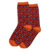 Hot Sox Race Car Kids Socks, Orange, 1 Pair, Small/Medium view 1