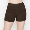 ALWAYS Women's 3" Yoga Shorts - Premium Soft Tummy Control Workout Stretch Solid Leggings Pants with Pockets Brown S view 2