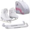 Jackson Ultima Finesse JS180 Figure Ice Skates for Women Bundle With Guardog Guards, JL350 Bag / Color: Fleece / Width: Medium / Size: Adult 10 view 1