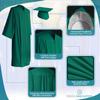 Endea Graduation Matte Cap and Gown (Emerald Green, 63 (6'6'' - 6'8'')) view 3