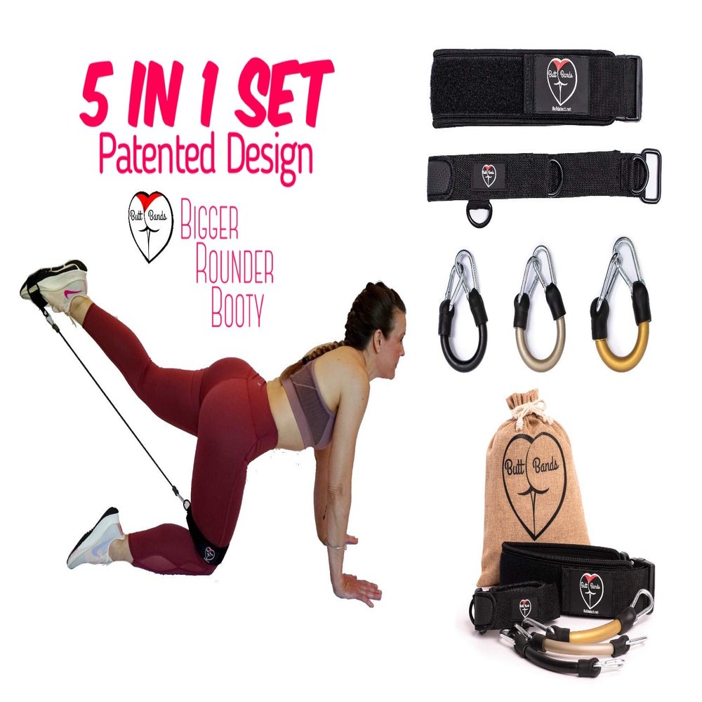 Butt Bands for Strength Training Resistance Bands Home Workout Fitness Exercise Hip & Thigh Bands: Includes 3 Bands