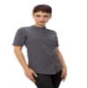 Chef Works Women's Seersucker Shirt, Charcoal, Large view 1