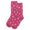 Hot Sox Glow In The Dark Stars Kids Socks, Magenta, 1 Pair, Small/Medium view 1