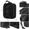 I GO Survival First Aid Kit, 251 Pieces Compact Tactical Trauma First Aid Bag, Molle Compatible Emergency Pouch for Outdoor Camping Hiking Backpacking and Travel, Black view 2