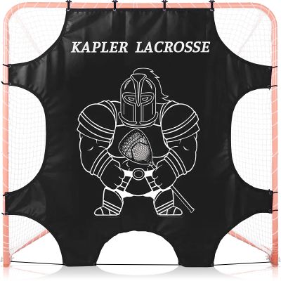 Kapler Lacrosse Goal Shooting Targets - 6x6ft with 7 Corner Pocket for Shooting Practice - Lacrosse Gifts for Boys and Girls - Fits Official Size Goals
