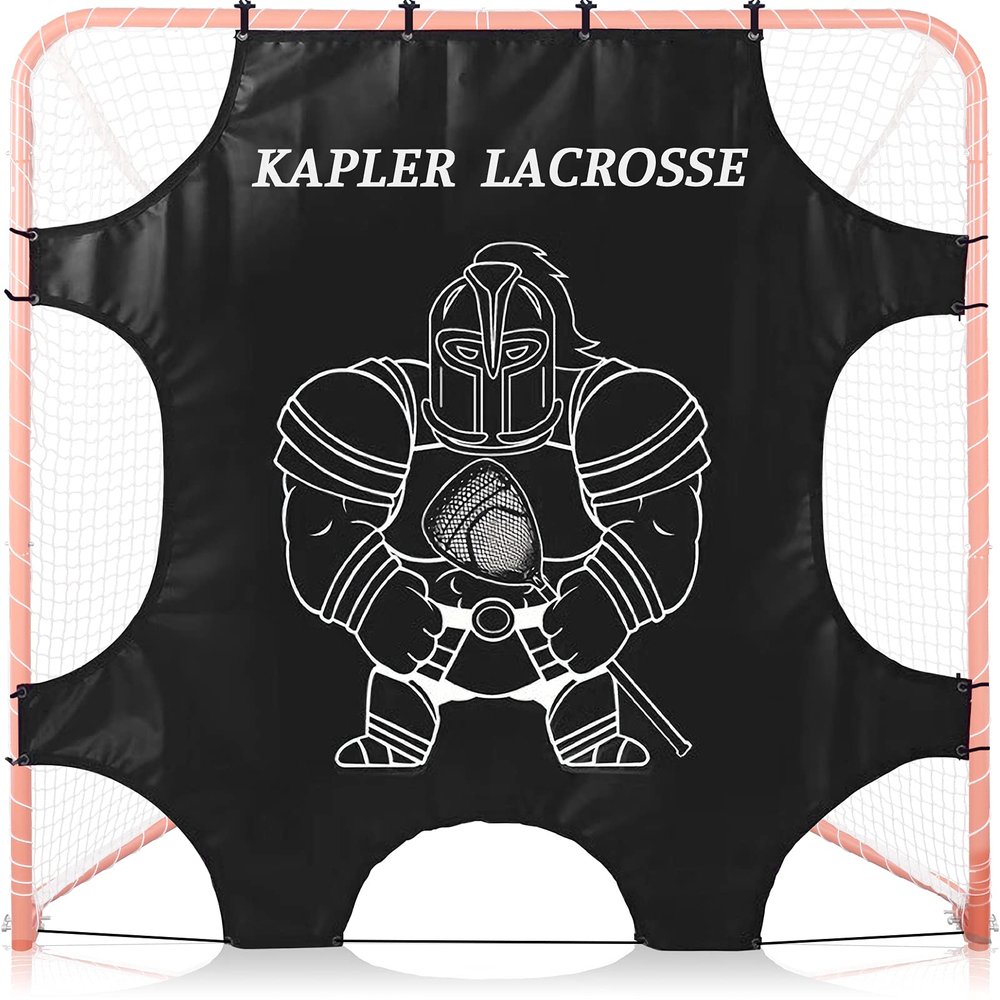 Kapler Lacrosse Goal Shooting Targets - 6x6ft with 7 Corner Pocket for Shooting Practice - Lacrosse Gifts for Boys and Girls - Fits Official Size Goals