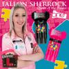 LSTYLE Dart Case: Krystal One Hard Plastic Dart Set Holder for Soft Tip and Steel Tip Darts - Fallon Sherrock - Autism Awareness - Clear Black view 2