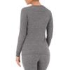 Fruit of the Loom Women's 2-Pack Micro Waffle Thermal Crew Top , Smoke Heather/Smoke Heather, 4X Plus view 3