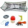 KUFA Galvanized Foldable Crab Trap & Accessory Kit (100' Lead Core Rope, Caliper,Harness,Bait Case & 11" Red/White Float) S33+CAC14 view 1