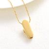 constantlife Slippers Cremation Jewelry for Ashes Memorial Necklace Stainless Steel Flip Flop Urn Pendant Loved Ones Ash Holder Keepsake Gift (Golden) view 4