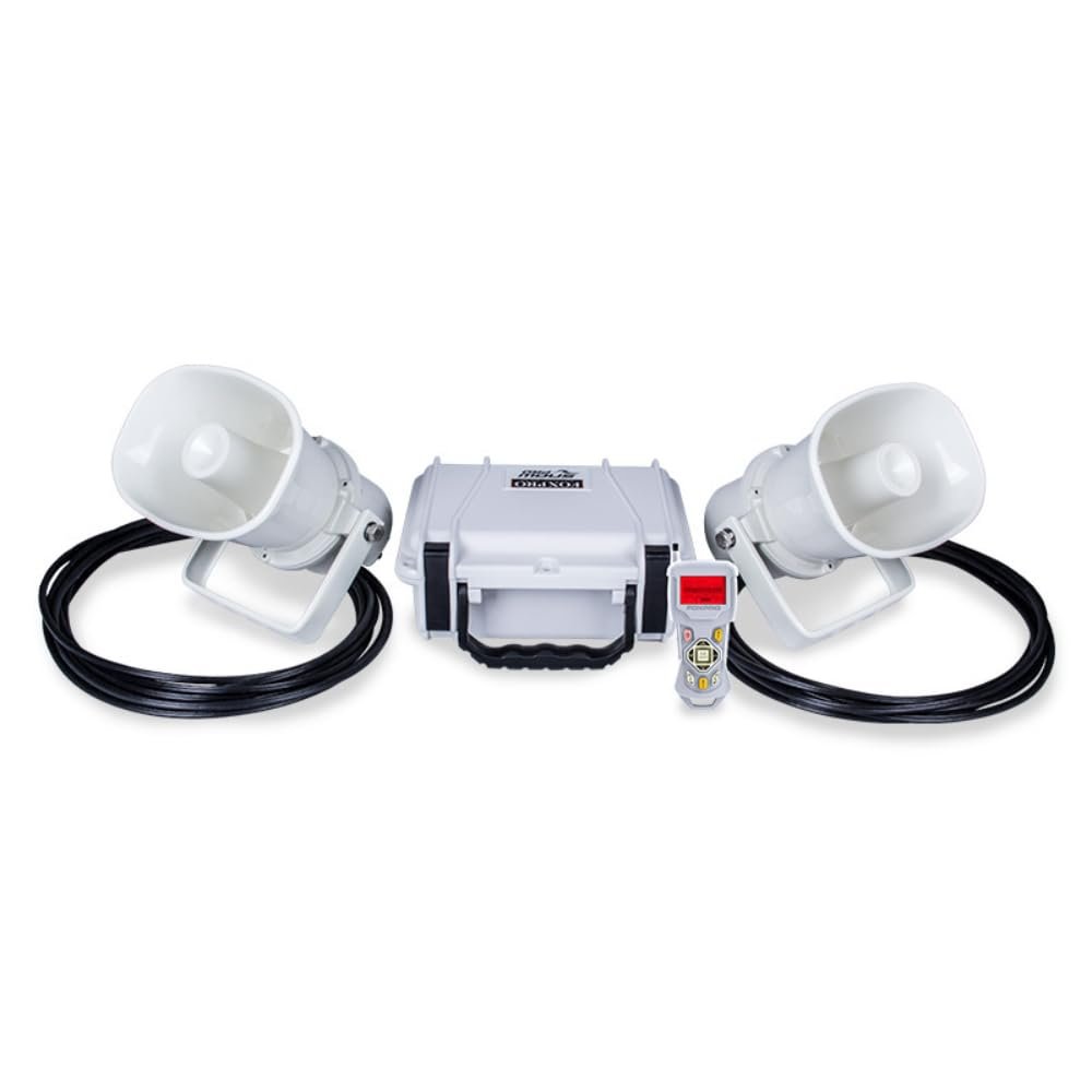 FOXPRO Snow Pro Electronic Snow Goose Game Call Comes with 2 External Speakers and Remote