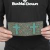 Buckle-Down Men's Standard Wallet, Bifold, Cross Repeat Leopard Turquoise Pink, Vegan Leather, 4.0" x 3.5" view 4
