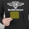 Buckle-Down Men's Standard Wallet, Bifold, Checker Black Neon Yellow, Vegan Leather, 4.0" x 3.5" view 3