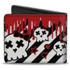 Buckle-Down Men's Bifold Wallet Skulls, 4.0" x 3.5" view 2