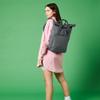 BagBase Twin Handle Roll-Top Backpack BG118 - Polyester Rucksack Travelling Bag - Airforce Blue view 2