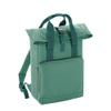 BagBase Twin Handle Roll-Top Backpack BG118 - Polyester Rucksack Travelling Bag - Airforce Blue view 4