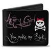 Buckle-Down Men's Bifold Wallet Skulls, 4.0" x 3.5" view 1