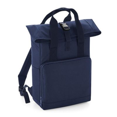 BagBase Twin Handle Roll-Top Backpack BG118 - Polyester Rucksack Travelling Bag - Navy Dusk