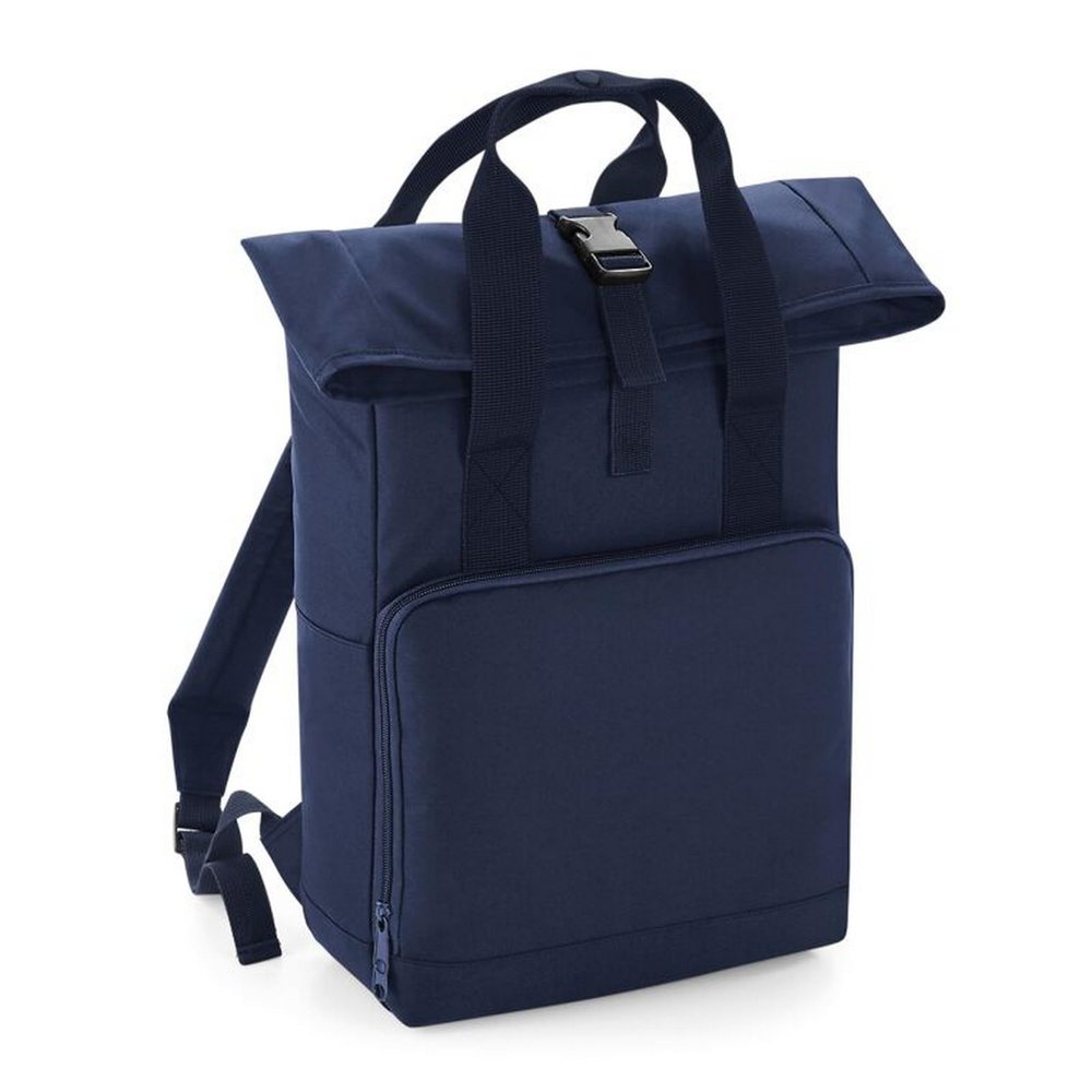 BagBase Twin Handle Roll-Top Backpack BG118 - Polyester Rucksack Travelling Bag - Navy Dusk