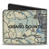 Buckle-Down Men's Standard Wallet, Bifold, Colorado Grand County Citites Map, Vegan Leather, 4.0" x 3.5" view 2