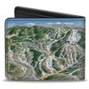 Buckle-Down Men's Standard Wallet, Bifold, Colorado Steamboat Ski Trail Map, Vegan Leather, 4.0" x 3.5" view 2