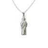 ALEX AND ELSA 925 Sterling Silver Saint Jude Pendant Necklace 18 Long, 925 Plata Cadena De San Judas 18" Largo -35mm x 12mm -SN6 view 1