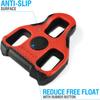 Look KEO Compatible Bike Cleats  7 Degree Float Replacement Clipless Cleat for KEO Standard Bicycle Pedals  Features Large Red TPU Surface for Better Pedal Grip view 2