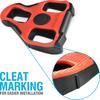 Look KEO Compatible Bike Cleats  7 Degree Float Replacement Clipless Cleat for KEO Standard Bicycle Pedals  Features Large Red TPU Surface for Better Pedal Grip view 3