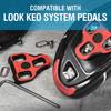 Look KEO Compatible Bike Cleats  7 Degree Float Replacement Clipless Cleat for KEO Standard Bicycle Pedals  Features Large Red TPU Surface for Better Pedal Grip view 4