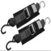 CustomTieDowns 2 Pack, 2 Inch x 4.5 Foot Stainless Steel Quick Release Buckle Transom Strap. (Black) view 1