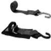 CustomTieDowns 2 Pack, 2 Inch x 4.5 Foot Stainless Steel Quick Release Buckle Transom Strap. (Black) view 2