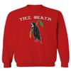 0269. Skeleton The Reaper Summer Vacations Palm Till Death Surf Skate streatwear Society Men's Crewneck Sweatshirt (Red, Large) view 1
