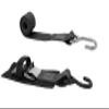 CustomTieDowns 2 Pack, 2 Inch x 4.5 Foot Quick Release Transom Strap. (Black) view 2