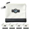 Clip Wipes Air Force Golf Valuables Pouch with Zipper (White-Seal)