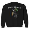 0269. Skeleton The Reaper Summer Vacations Palm Till Death Surf Skate streatwear Society Men's Crewneck Sweatshirt (Black Large) view 1