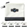 Clip Wipes Air Force Golf Valuables Pouch with Zipper (White-Wings)
