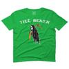 0269. Skeleton The Reaper Summer Vacations Palm Till Death Surf Skate streatwear Society for Men T Shirt (Irish Green 2X-Large) view 1
