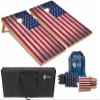 Tailgating Pros Regulation Flag Cornhole Board Sets * Includes 8 Bean Bags and Carrying Totes * 4'x2' Flag Toss Game * Several Corn Hole Board Designs to Choose from! view 1