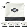 Clip Wipes Air Force Golf Valuables Pouch with Zipper (White-Aim High) view 1