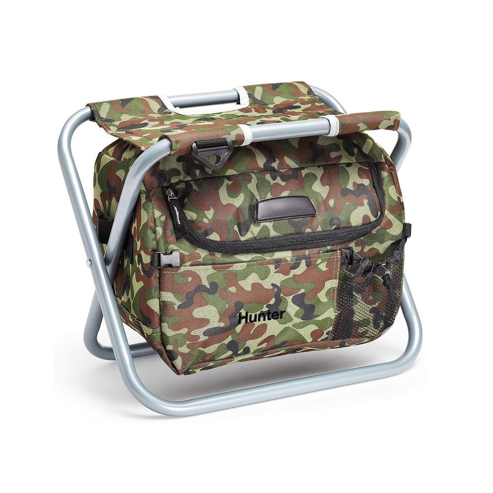 WEDDINGSTAR Customizable Folding Cooler Chair Monogram Embroidered  Green Camouflage