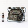 WEDDINGSTAR Customizable Folding Cooler Chair Monogram Embroidered  Green Camouflage view 3