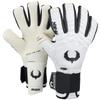 Renegade GK Eclipse Phantom Professional Goalie Gloves with Pro Finger Protection | 4mm EXT Contact Grip | White & Black Goalkeeper Gloves (Size 12, Adult, Negative Cut, Level 5) view 1
