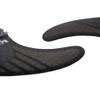 KONA SURF CO. Single Tab (5 Fin) Shortboard Surfboard Fins in Carbon Lines/Black Comb sz:Large (165lb - 200lb) view 4