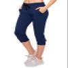 ALWAYS Womens Capri Jogger Sweatpants with Pockets  Super Soft Stretch Lounge Pants, Casual Joggers for Women, Yoga Workout & Daily Wear, Navy L view 1